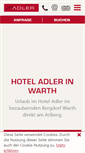 Mobile Screenshot of hoteladler.at